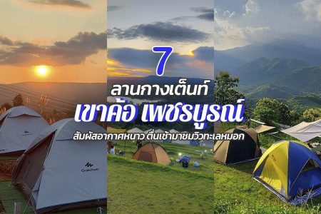 7 ลานกางเต็นท์เขาค้อ 2569 ตื่นเช้ามาชมวิวทะเลหมอก อัปเดตล่าสุด