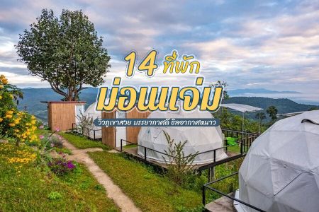 14 ที่พักม่อนแจ่ม 2569 ที่พักวิวสวย ชมทะเลหมอก บรรยากาศดี